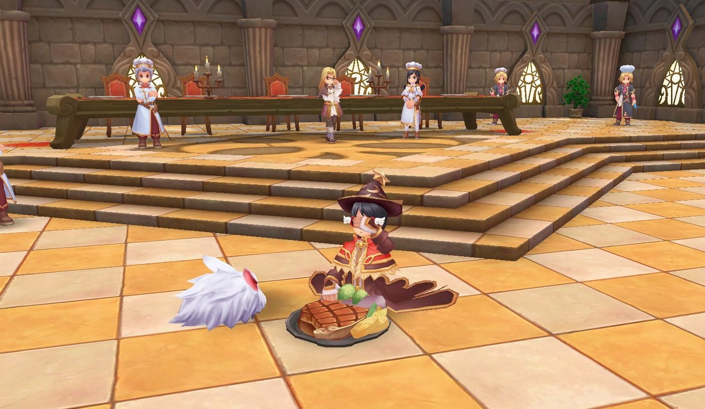 eating gourmet food in cooking center prontera