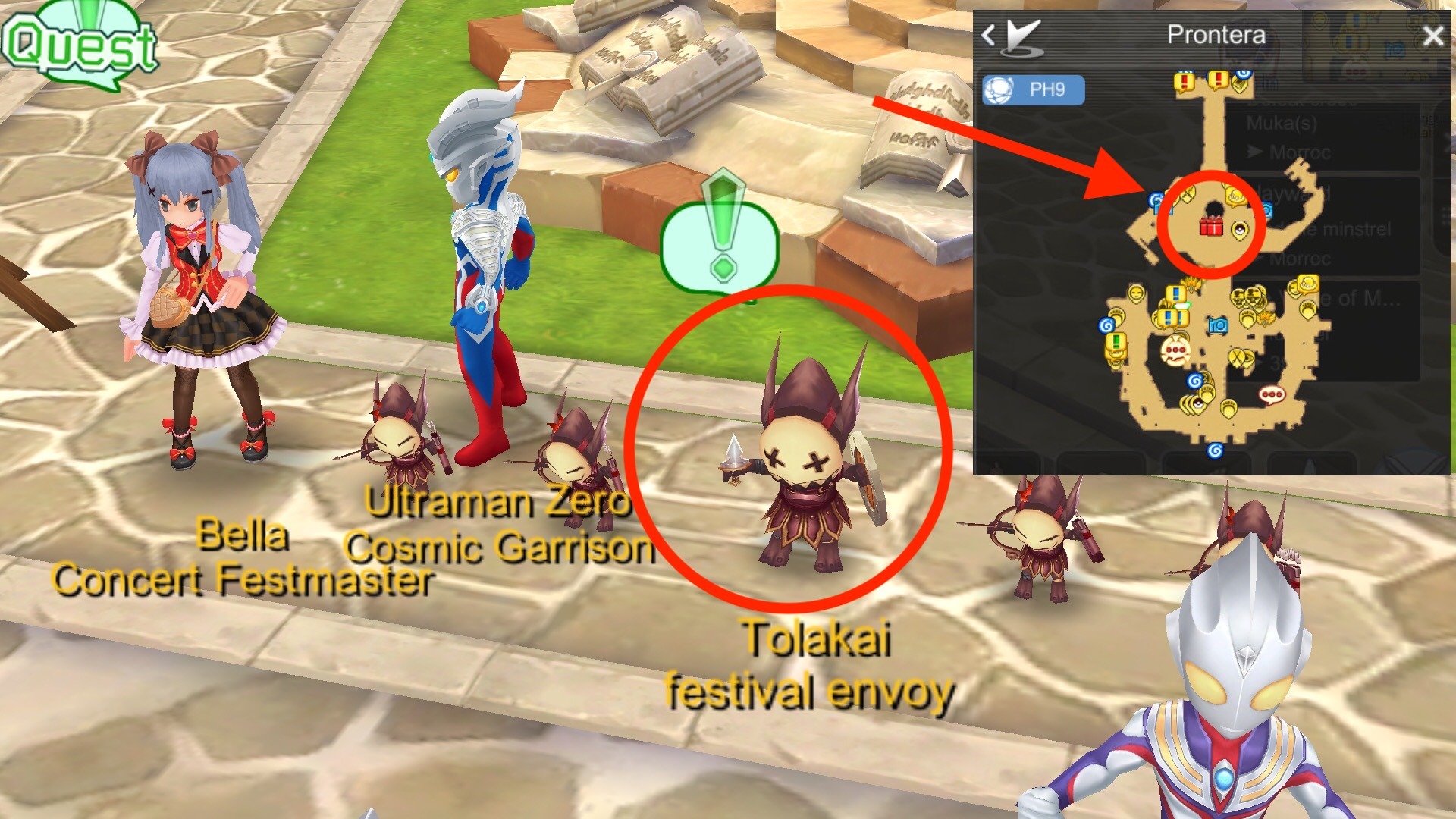 Goblin Spring quest Goblin Tolakai NPC day 1