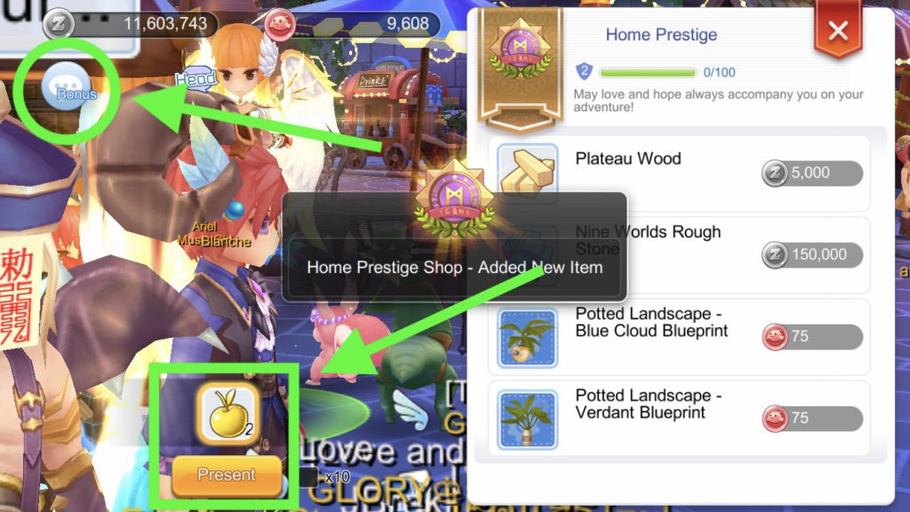 How to increase Home Prestige by giving Golden Apples housing system Ragnarok Mobile 1