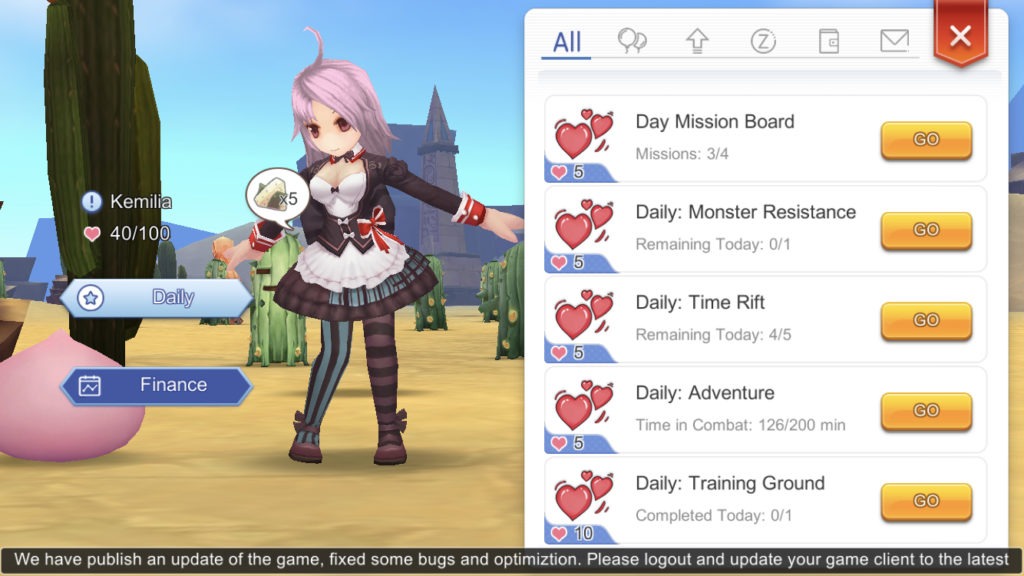 assistant daily tasks ragnarok mobile eternal love