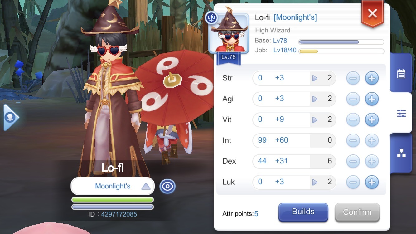 high wizard stats max INT ragnarok mobile