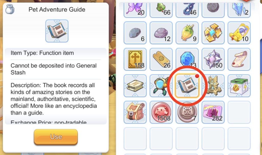 ragnarok mobile eternal love pet adventure guide item