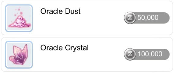 Oracle Dust Oracle Crystal rewards from Oracle Dungeon Raid