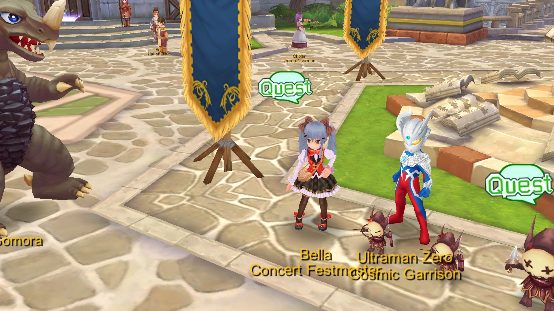 Bella Concert Feastmaster NPC for Voice Majesty quest plain