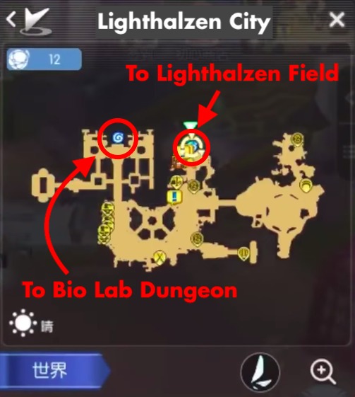  Comment se rendre au Plan de la ville de Lighthalzen et au Donjon du Bio Lab 