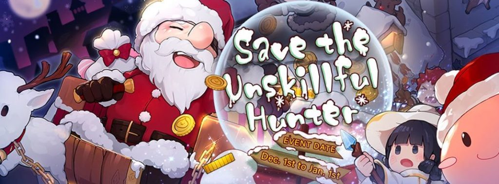 Ragnarok Mobile December Events Christmas Save the Unskillful Hunter